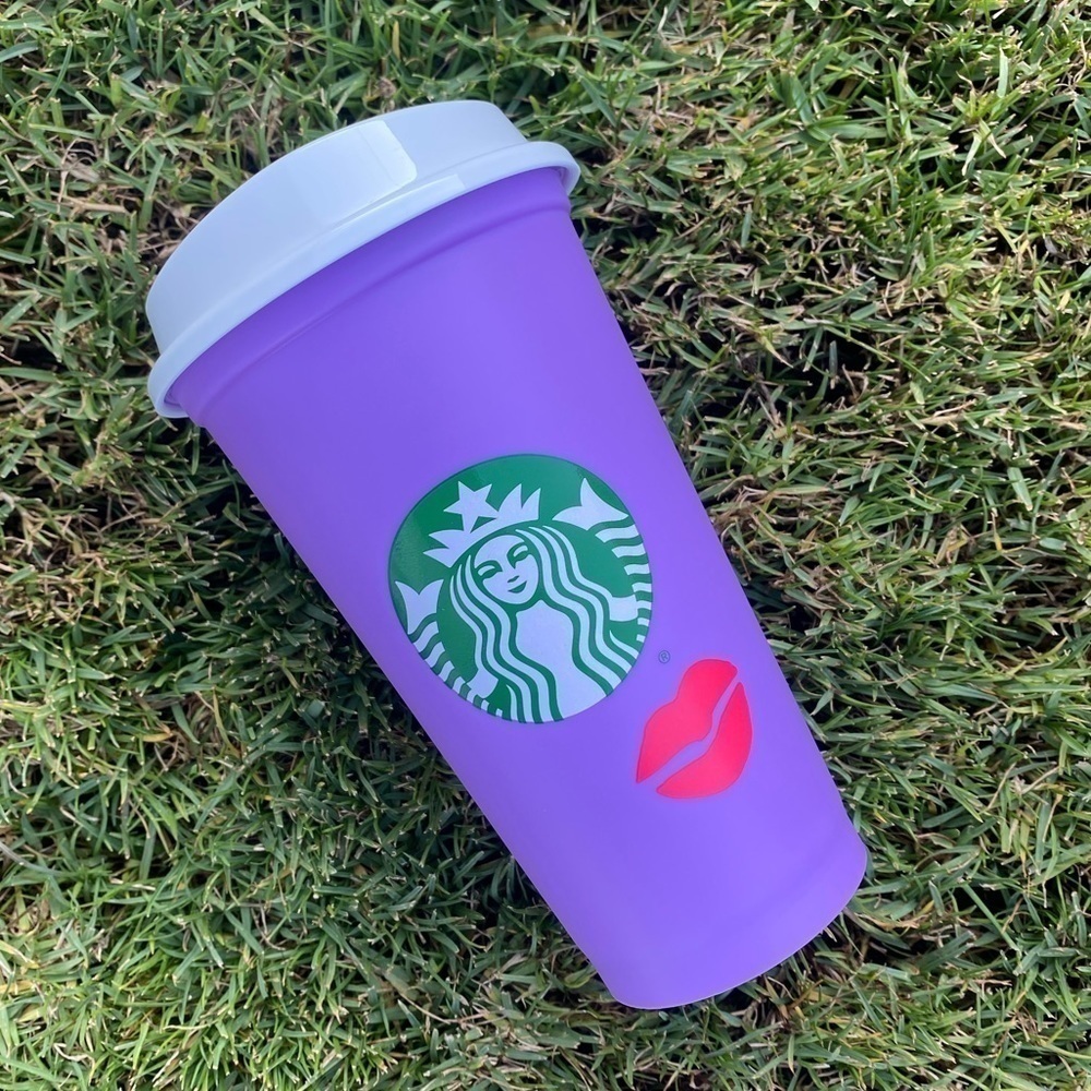 Starbucks Valentine Color Changing Lips Hot Cup